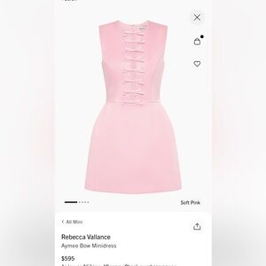 Rebecca Vallance Aymee Bow minidress